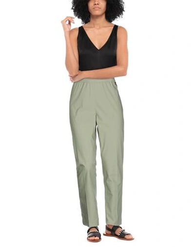 Shop Twinset Woman Pants Military Green Size 8 Cotton, Elastane, Polyamide