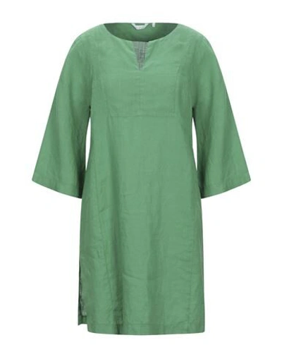 Shop Caliban Short Dresses In Green