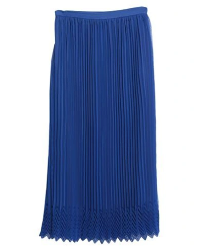 Shop Marco De Vincenzo Woman Midi Skirt Midnight Blue Size 6 Polyester