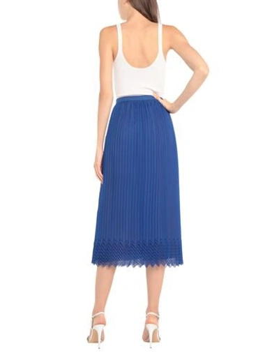 Shop Marco De Vincenzo Woman Midi Skirt Midnight Blue Size 6 Polyester