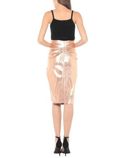 Elisabetta Franchi Midi Skirts In Copper