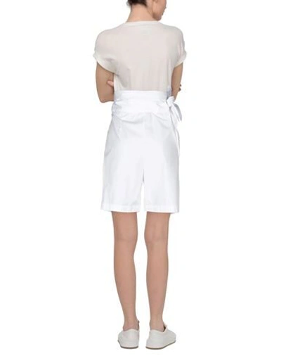 Shop Mauro Grifoni Grifoni Woman Shorts & Bermuda Shorts White Size 4 Cotton