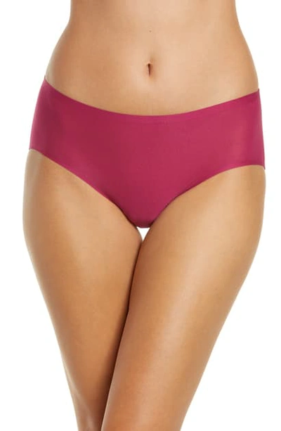 Shop Chantelle Lingerie Soft Stretch Seamless Hipster Panties In Fushia