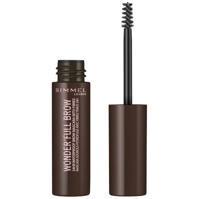Rimmel Wonder'full 24hr Brow Mascara 4.5ml (various Shades) - Dark In Dark