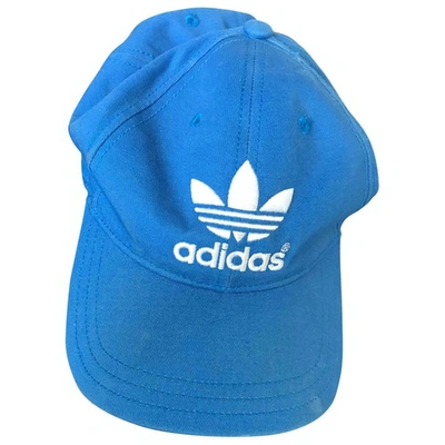 Pre-owned Adidas Originals Blue Cloth Hat & Pull On Hat