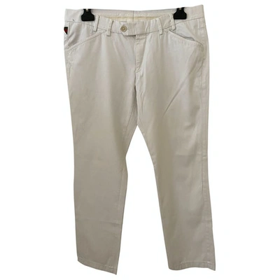 Pre-owned Gucci White Denim - Jeans Trousers