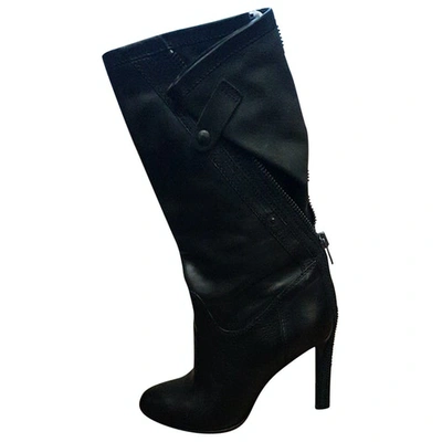 Pre-owned Haider Ackermann Leather Boots In Black