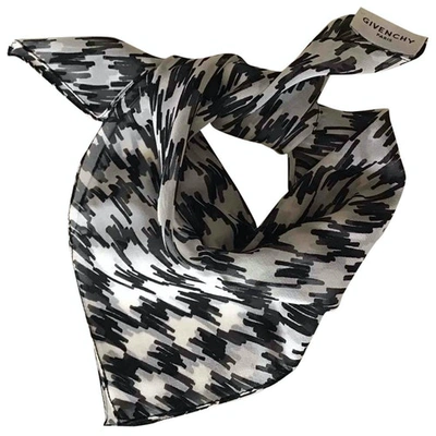 Pre-owned Givenchy Black Silk Scarf
