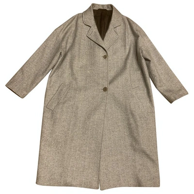 Pre-owned Colombo Cashmere Coat In Grey