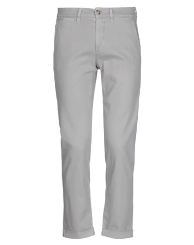 Shop Jeckerson Man Pants Grey Size 35 Cotton, Elastane