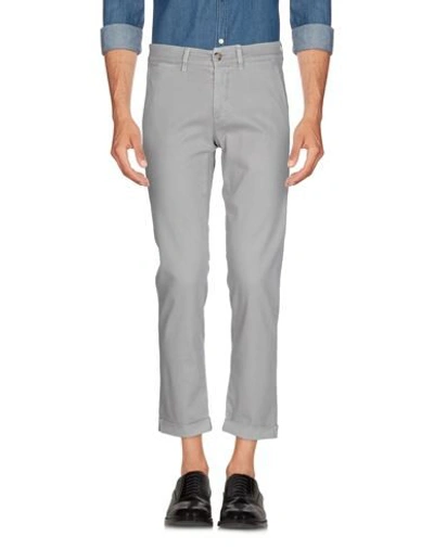 Shop Jeckerson Man Pants Grey Size 35 Cotton, Elastane