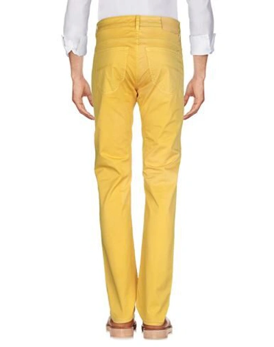 Shop Siviglia Pants In Yellow