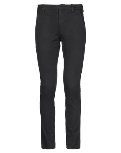 Shop Dondup Man Pants Black Size 28 Cotton, Elastane