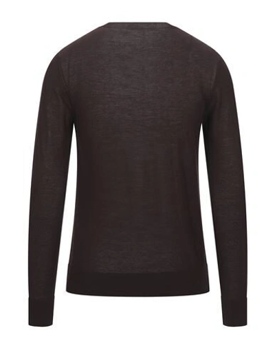 Shop Mauro Grifoni Sweaters In Dark Brown