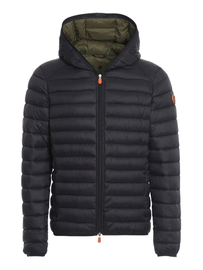 Shop Save The Duck Quilted Nylon Puffer Jacket In Black