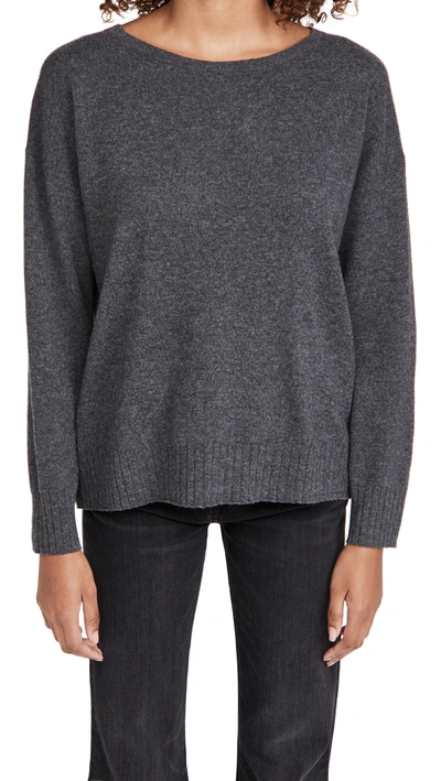 Shop Nili Lotan Cashmere Sweater In Charcoal