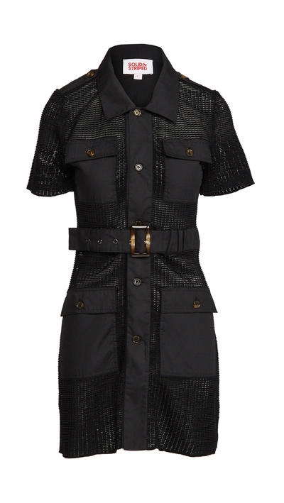 Shop Solid & Striped The Harper Dress In Black