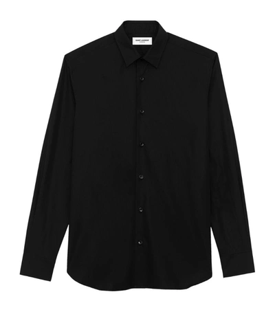 Shop Saint Laurent Classic Cotton Shirt In 1000