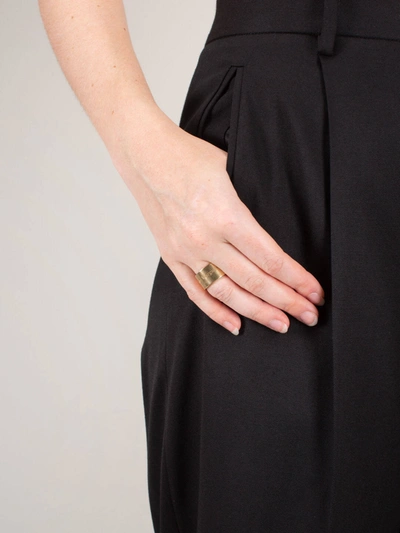 Shop Maison Margiela Big Gold Ring In Metallic