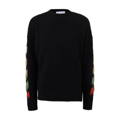 Shop Off-white Diag Sweater In Black Multi