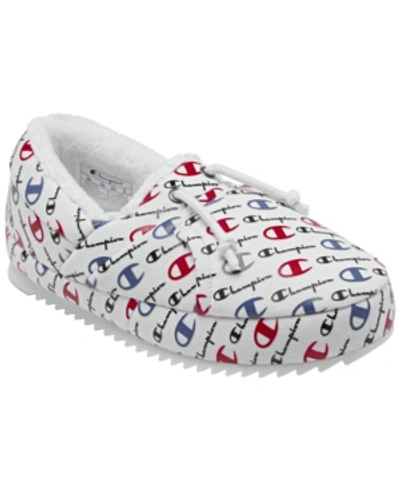 Shop Champion Women's University Repeat Slippers From Finish Line In White