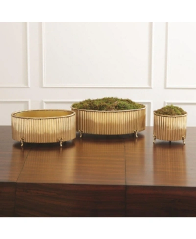 Shop Global Views Corrugated Bamboo Cachepot Small