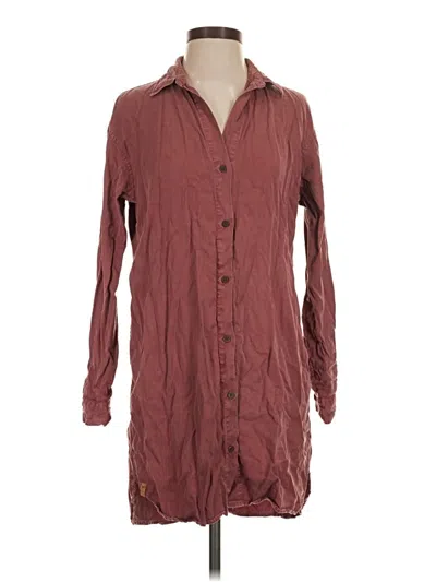 Pre-owned 10 Tree Long Sleeve Button Down Shirt In Burgundy