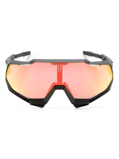 100% Eyewear Speedtrap Sonnenbrille Mit Oversized-gestell In Black