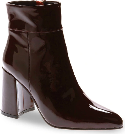 Alias Mae Beth Bootie In Burgundy Patent Leather