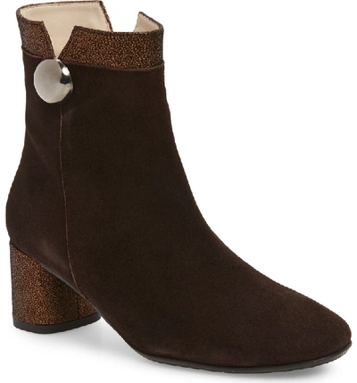 Amalfi By Rangoni Rosato Bootie In Brown Suede