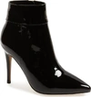 Alias Mae Tally Pointy Toe Bootie In Black Patent Leather