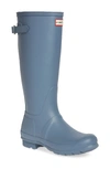 Hunter Adjustable Calf Rain Boot In Gull Grey Rubber