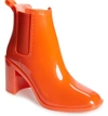 Jeffrey Campbell Hurricane Waterproof Boot In Orange Shiny