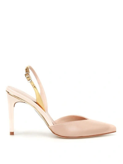 Stuart Weitzman Stream Lines Elegant Slingbacks In Beige