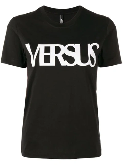 Versus Logo T-shirt In Black