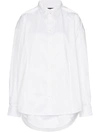 Y/project Y / Project Long Sleeve Layered Cotton Shirt - White