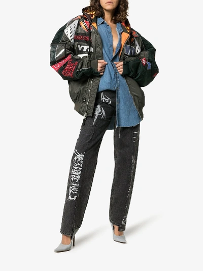 Vetements oversized racing bomber hotsell jacket