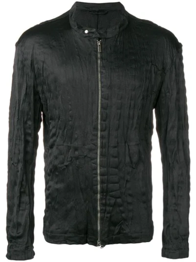 Issey Miyake Textured Jacket In Black