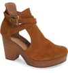 Free People Cedar Clog In Taupe Leather