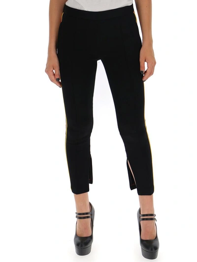 Miu Miu Side Stripe Leggings In Black