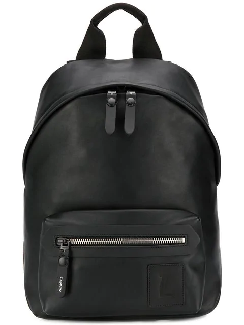 nylon and leather backpack