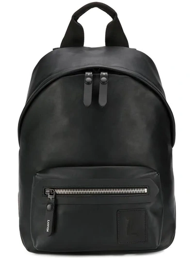 Lanvin Nylon And Leather Backpack In Black