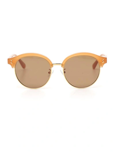 Stella Mccartney Eyewear Round Tinted Sunglasses In Orange