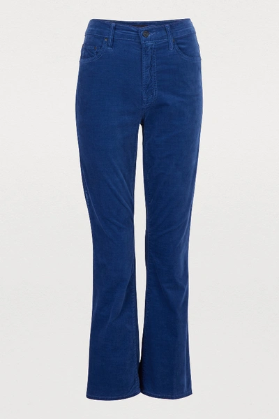 Mother The Insider Mid-rise Straight-cut Jeans In True Blue