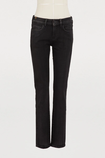 Atelier Notify Bamboo Skinny Mid-rise Jeans In Vintage Black