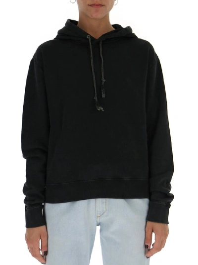 Saint Laurent 1971 Drawstring Hoodie In Black