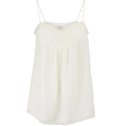 Zimmermann Silk Tank Top In Pearl