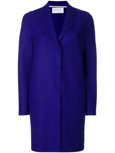 Harris Wharf London Harris Warf London Buttoned Coat In Blue