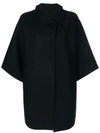 Harris Wharf London Oversized Cape Jacket In Black