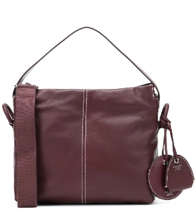 Acne Studios Minimal Leather Handbag In Red